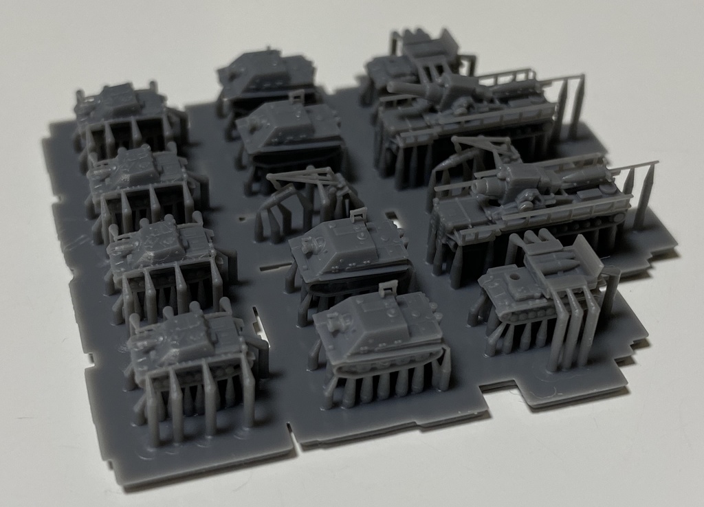 1/700 G SET6 ドイツ軍 戦車セット4 大口径砲車両