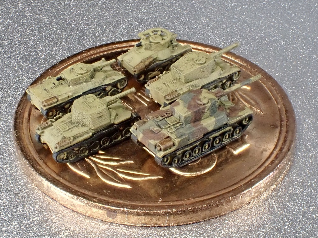 1/700 JPN SET8 日本軍 本土決戦車両セット1 一式、三式、四式戦車