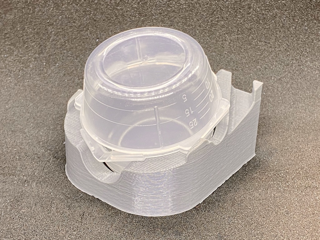 模型便利グッズ2 C社注ぎ口計量カップ スタンド 色:グレー