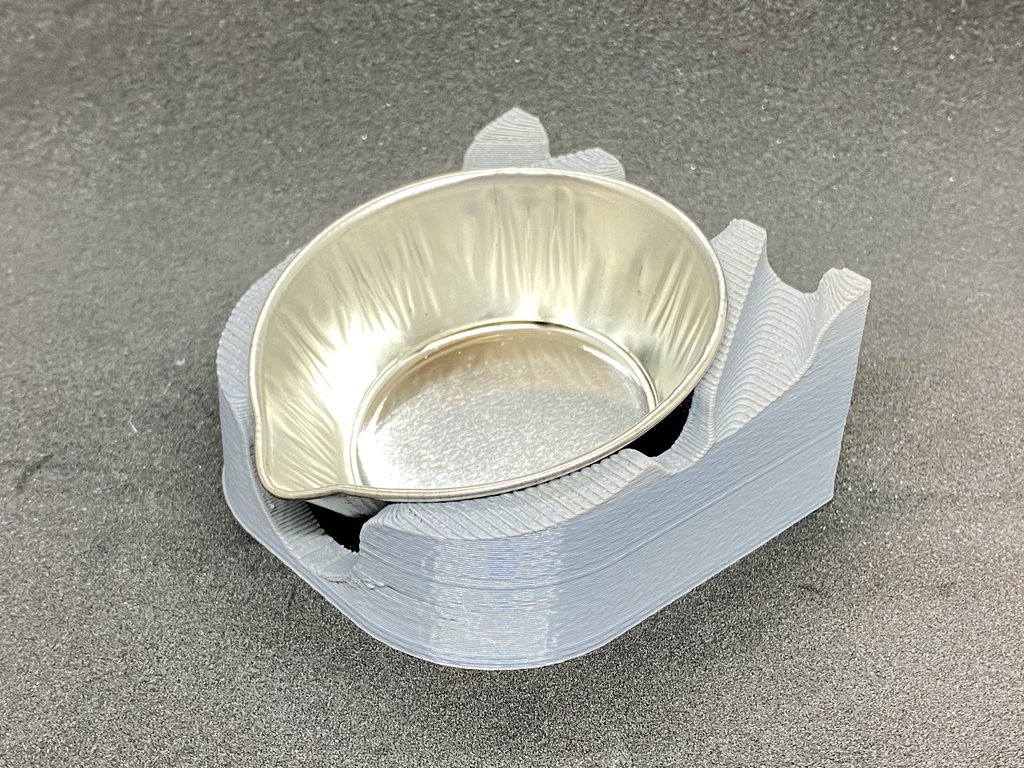 模型便利グッズ6 万年皿大皿 スタンド 色:グレー