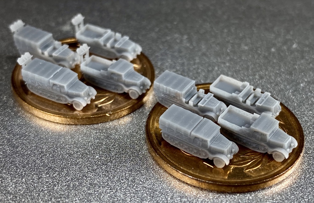 1/700 G SET 16 ドイツ軍sdkfz9 18tハーフトラックセット