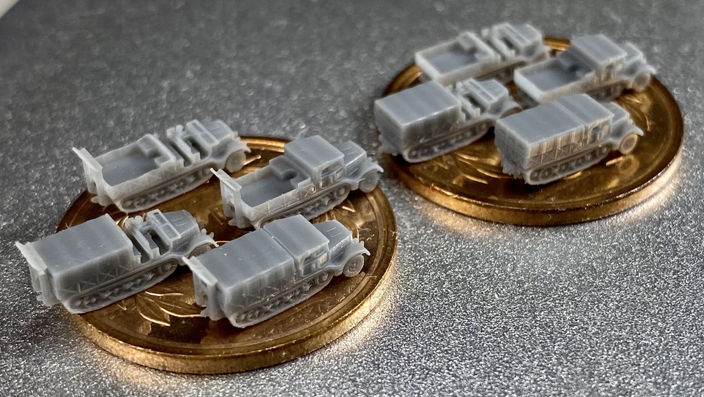 1/700 G SET 16 ドイツ軍sdkfz9 18tハーフトラックセット