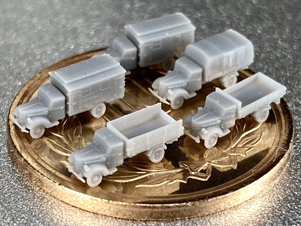 1/700　G SET 17 ドイツ軍 フォードV3000　初期型トラックセット