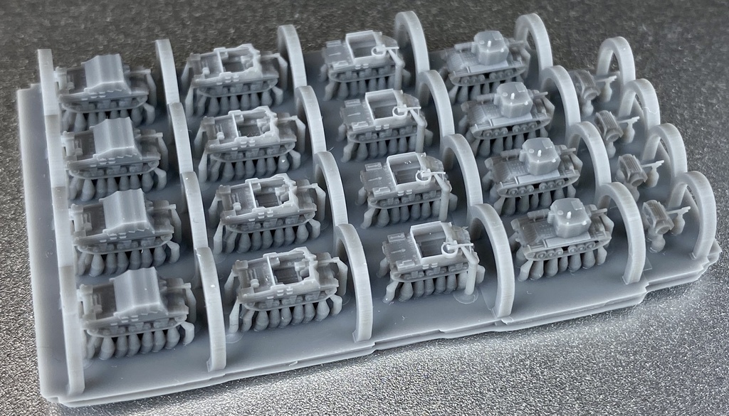 1/700 UK SET7 英軍 自走砲火砲セット