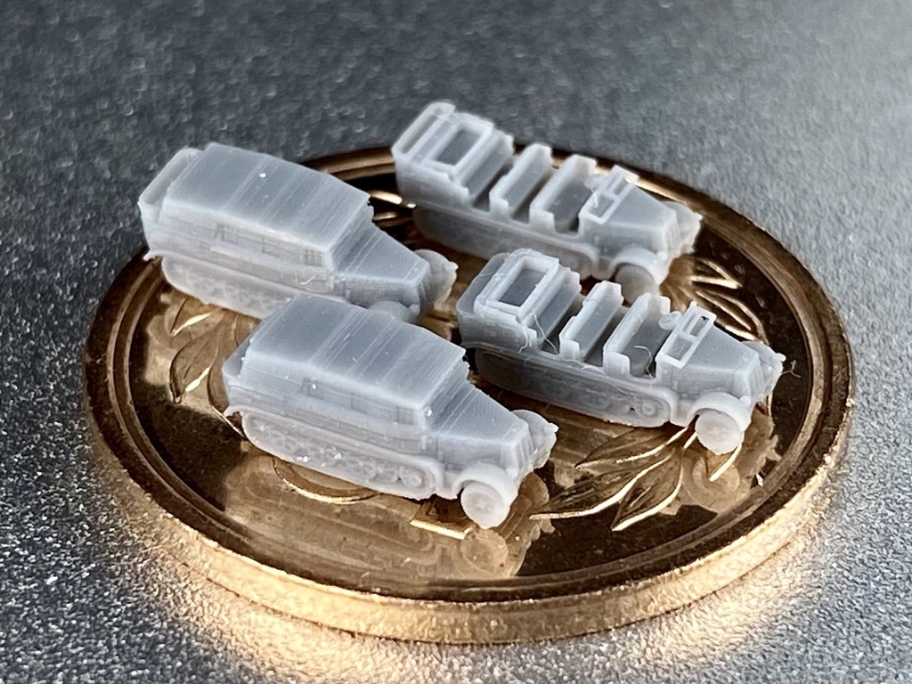 1/700 GSET21 ドイツ軍 sdkfz7 8tハーフトラック セット