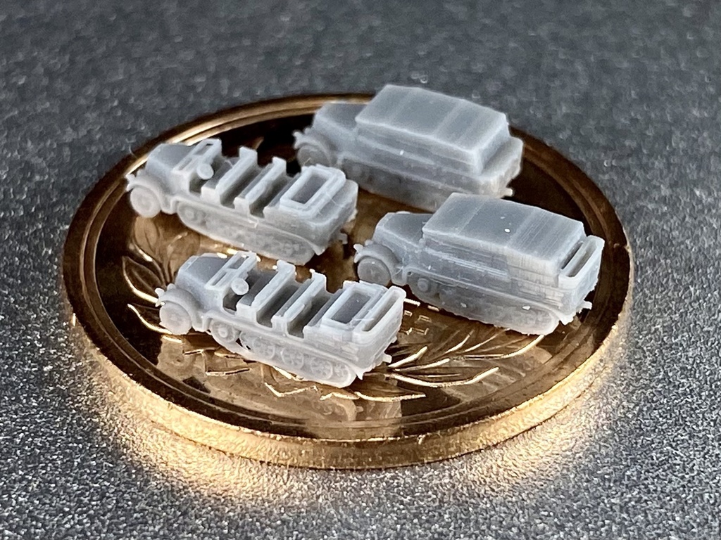 1/700 GSET21 ドイツ軍 sdkfz7 8tハーフトラック セット