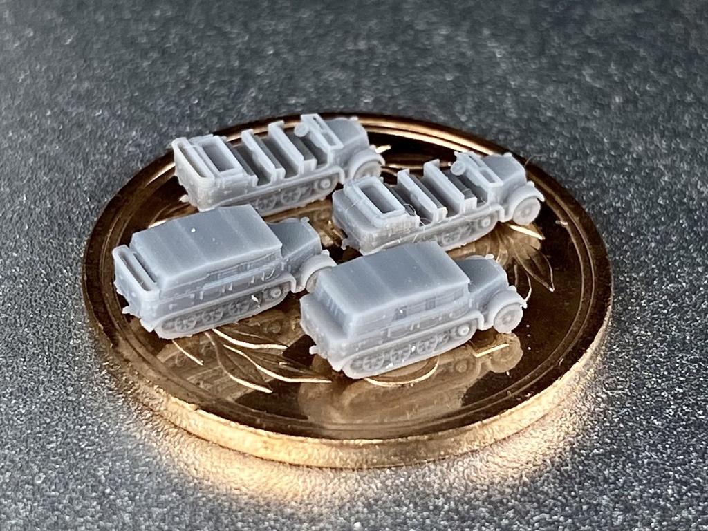 1/700 GSET21 ドイツ軍 sdkfz7 8tハーフトラック セット