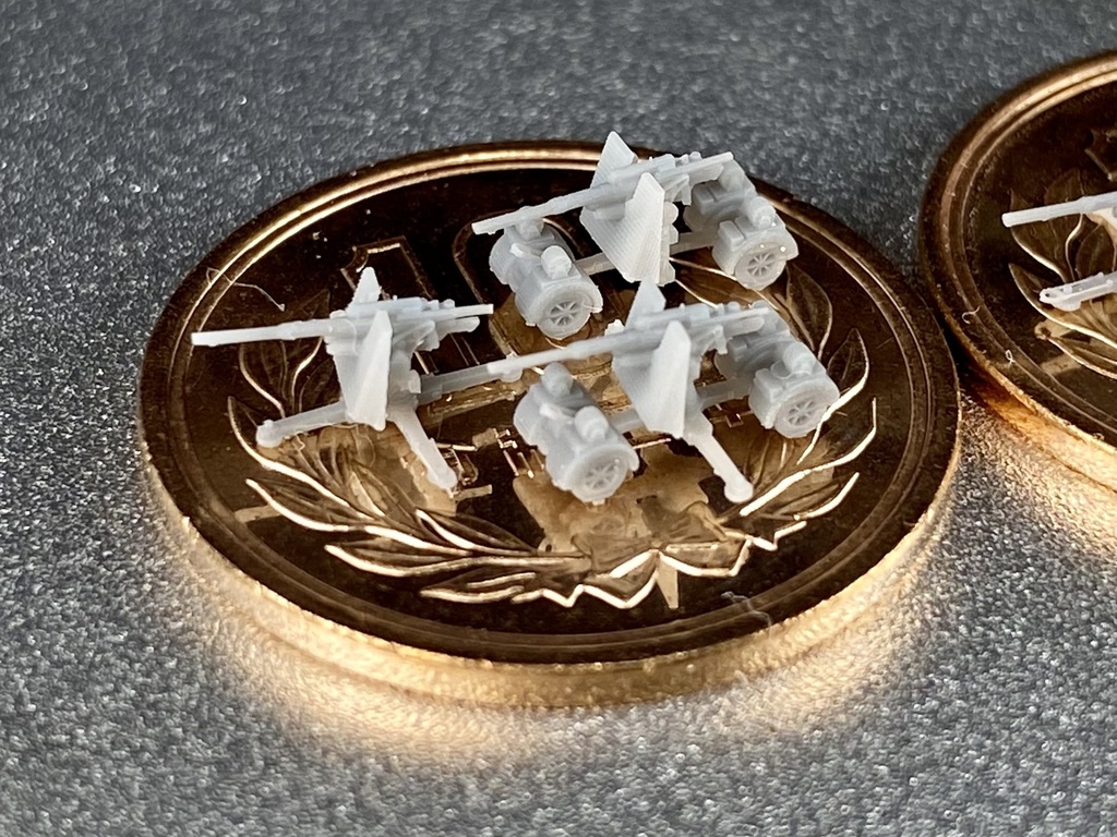 1/700 GSET22z ドイツ軍 88mmFLAK36/38高射砲 セット