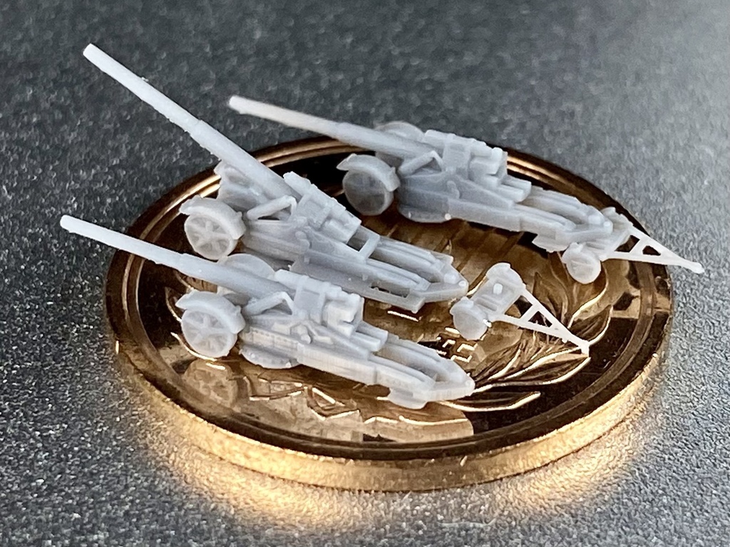 1/700 GSET24z ドイツ軍 17cm K18 カノン砲 セット