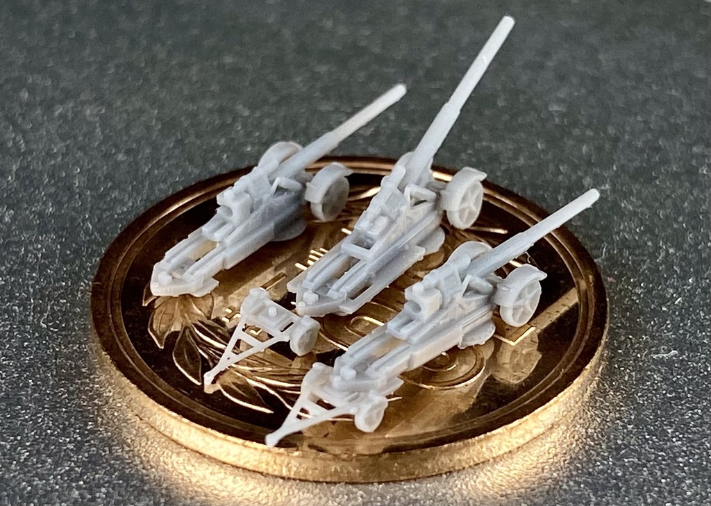 1/700 GSET24z ドイツ軍 17cm K18 カノン砲 セット