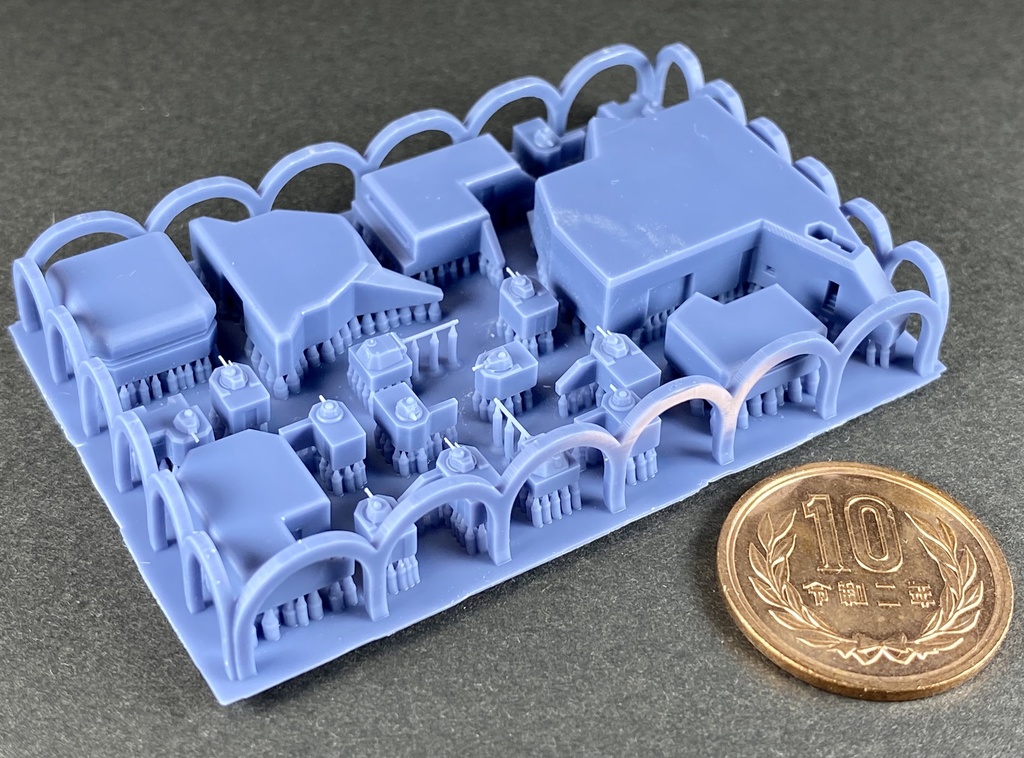 1/700 GSET25 ドイツ軍 トーチカ セット