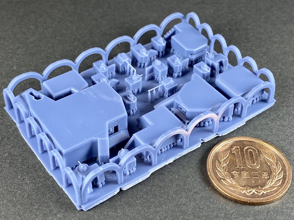 1/700 GSET25 ドイツ軍 トーチカ セット