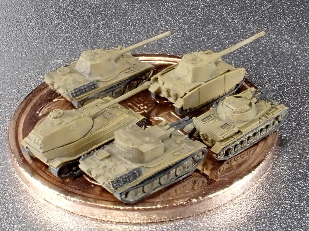 1/700 G SET30 ドイツ軍 試作計画戦車セット①