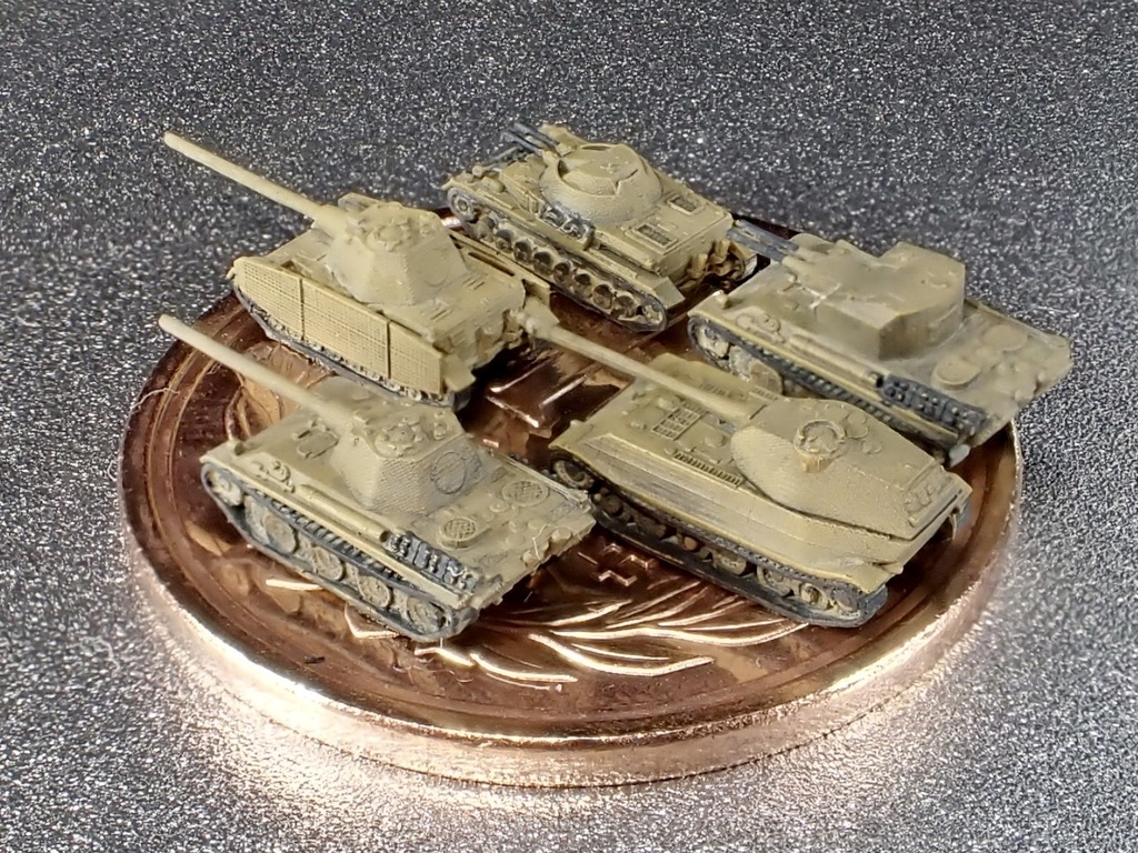 1/700 G SET30 ドイツ軍 試作計画戦車セット①