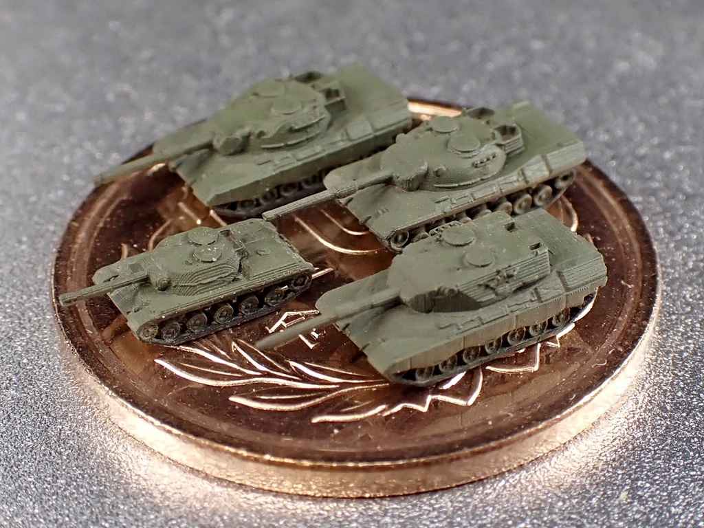 1/700　MG SET 3　ドイツ軍 レオパルド1　セット