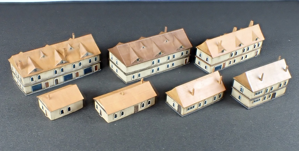 1/700　ST1 SET　欧州建築物　住宅、商店セット