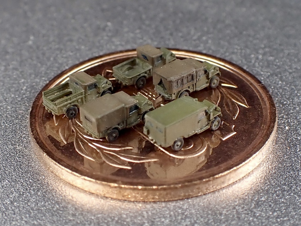 1/700 MUS SET19 米軍 ダッジM37,M42,M43トラック セット