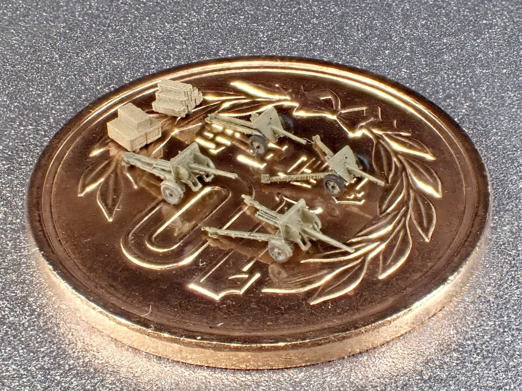 1/700 JPN SET18 日本軍 火砲セット① 速射砲、野砲