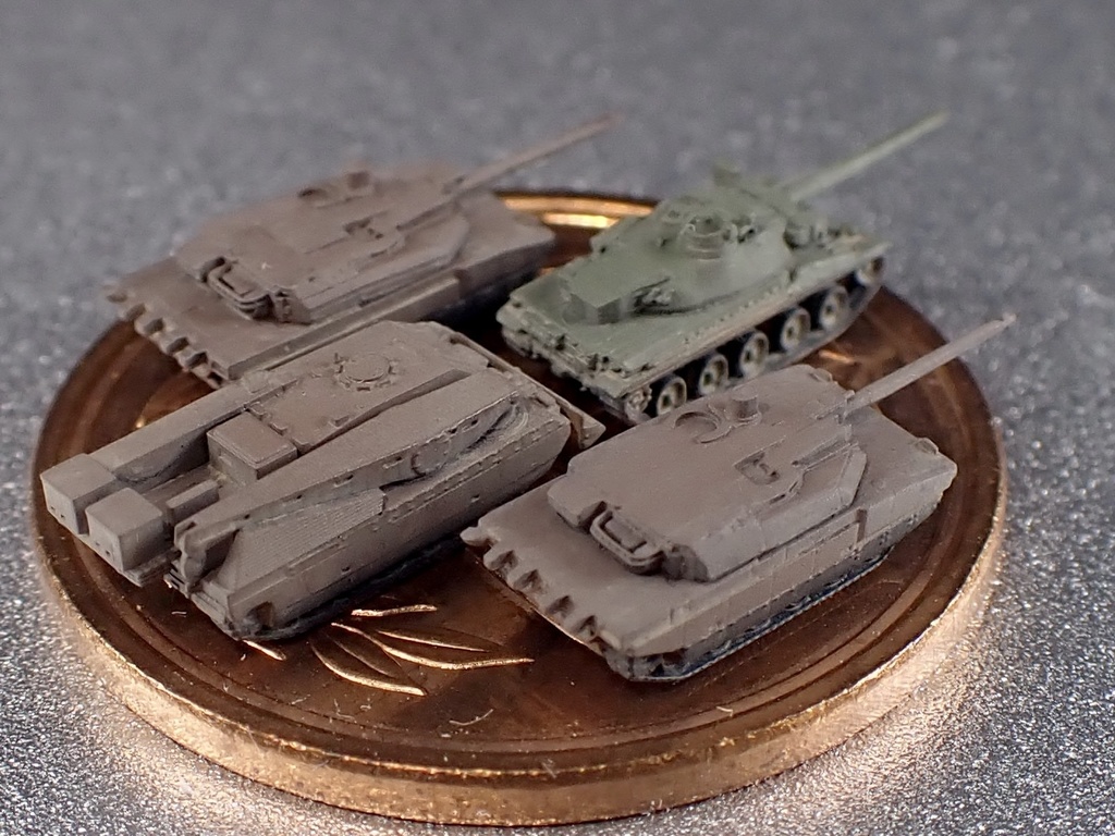 1/700 MF SET3 現用フランス軍戦車セット