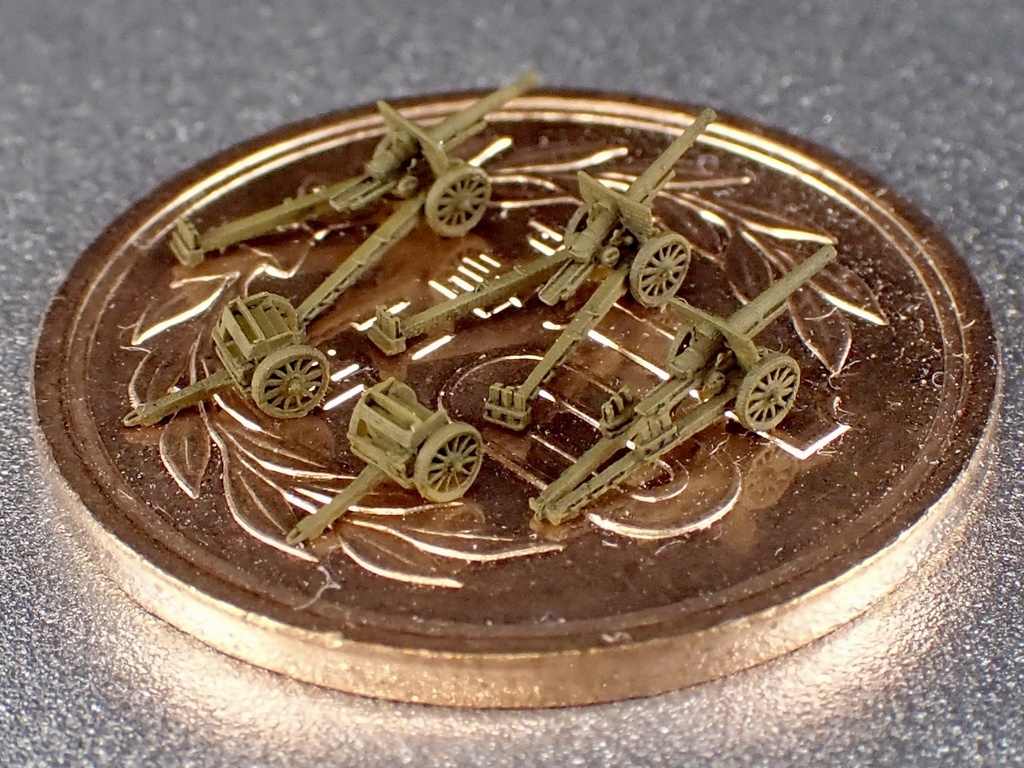 1/700 JPN SET19 日本軍 火砲セット② 九六式十五糎榴弾砲