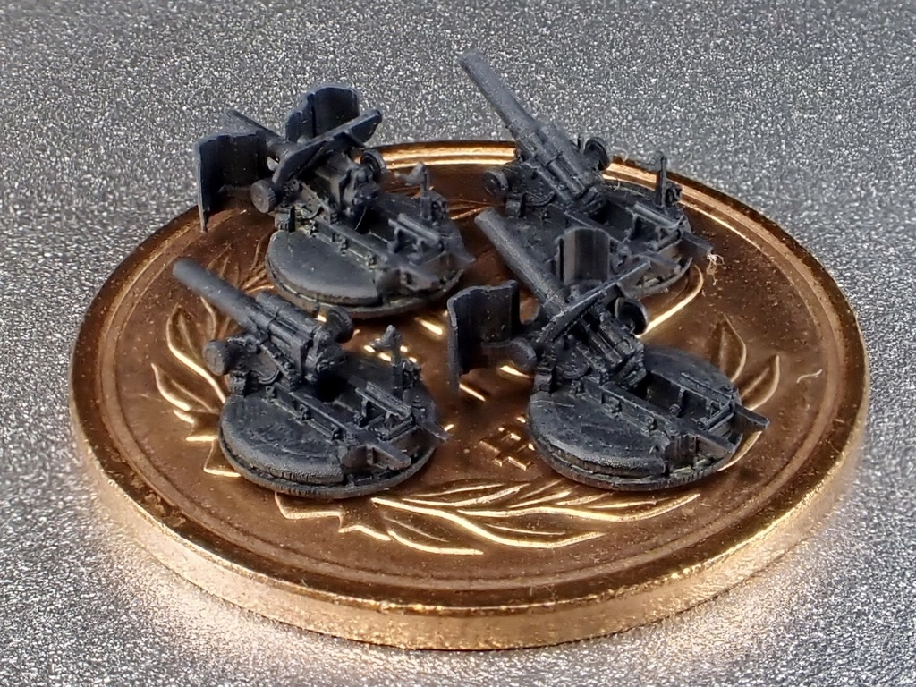 1/700 JPN SET23 日本軍 火砲セット⑥ 四五式二十四糎榴弾砲