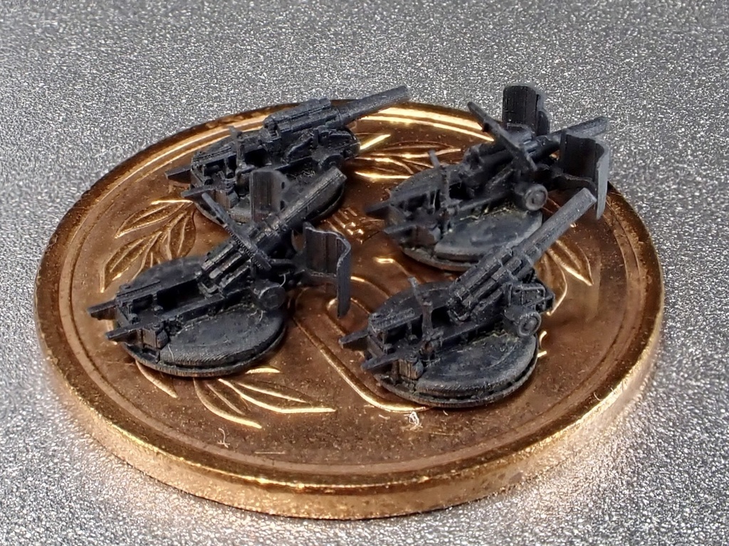 1/700 JPN SET23 日本軍 火砲セット⑥ 四五式二十四糎榴弾砲