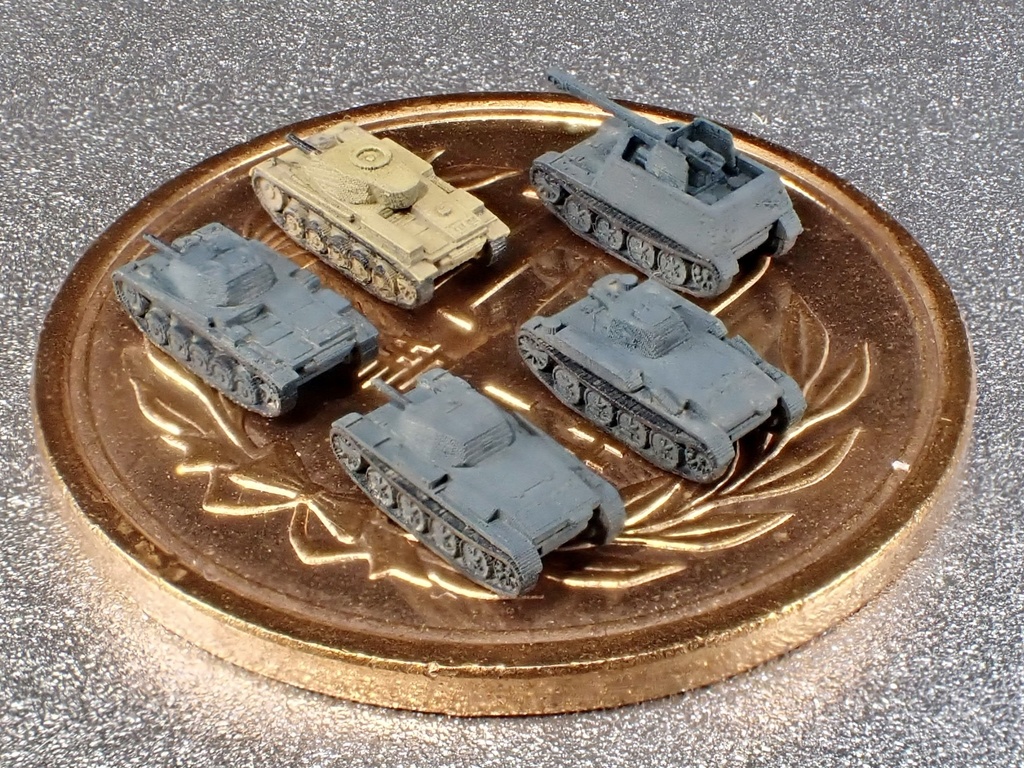 1/700 GSET37 ドイツ軍 II号戦車セット