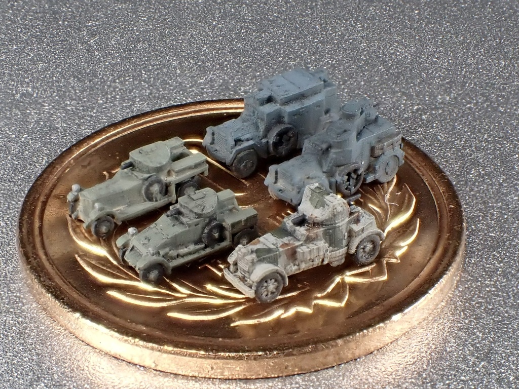 1/700　WW1 SET2　 WWI装甲車セット