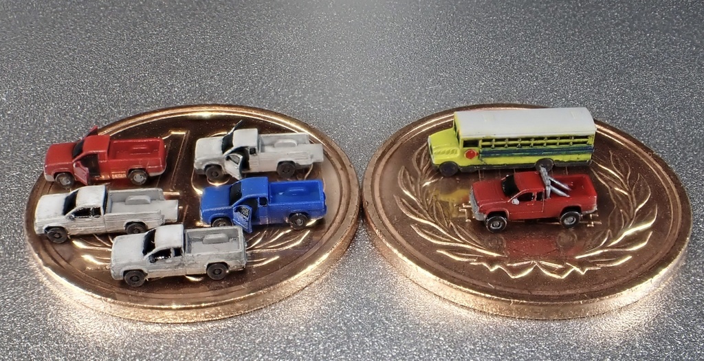 1/700 M17 アメリカンピックアップトラック セット