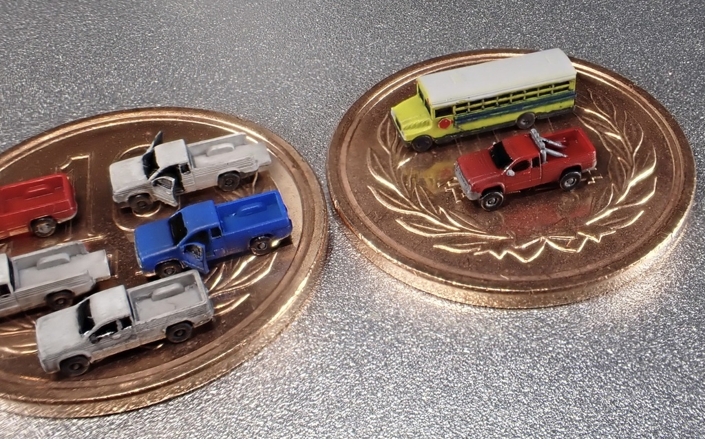 1/700 M17 アメリカンピックアップトラック セット