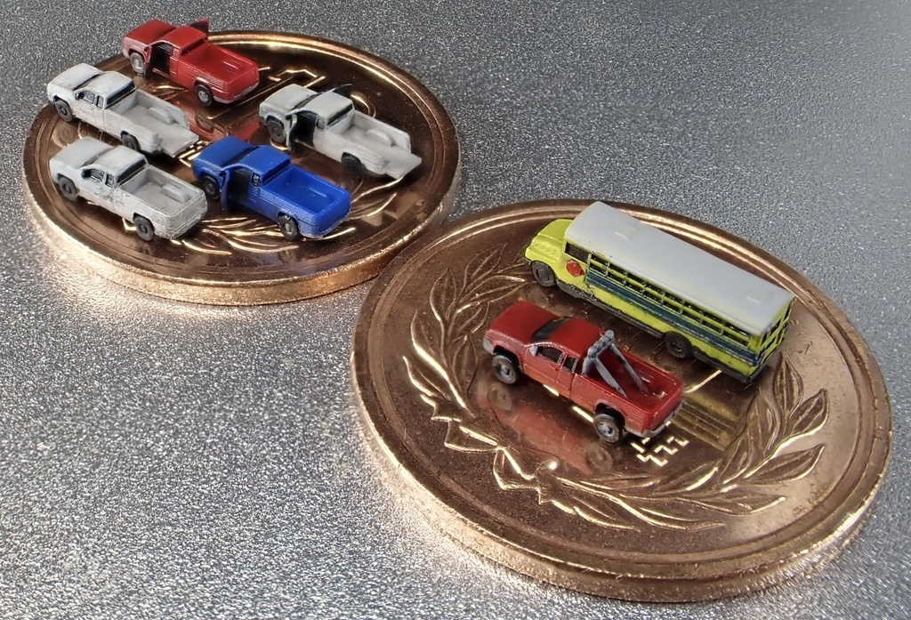 1/700 M17 アメリカンピックアップトラック セット