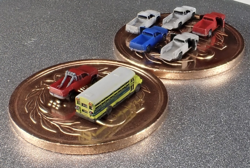 1/700 M17 アメリカンピックアップトラック セット