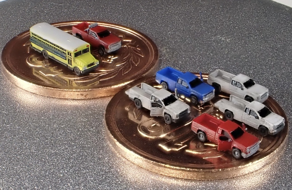 1/700 M17 アメリカンピックアップトラック セット