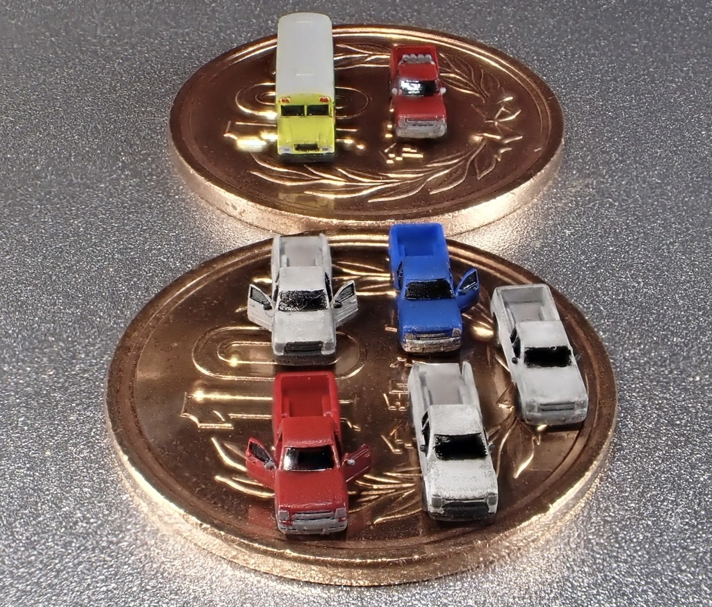 1/700 M17 アメリカンピックアップトラック セット