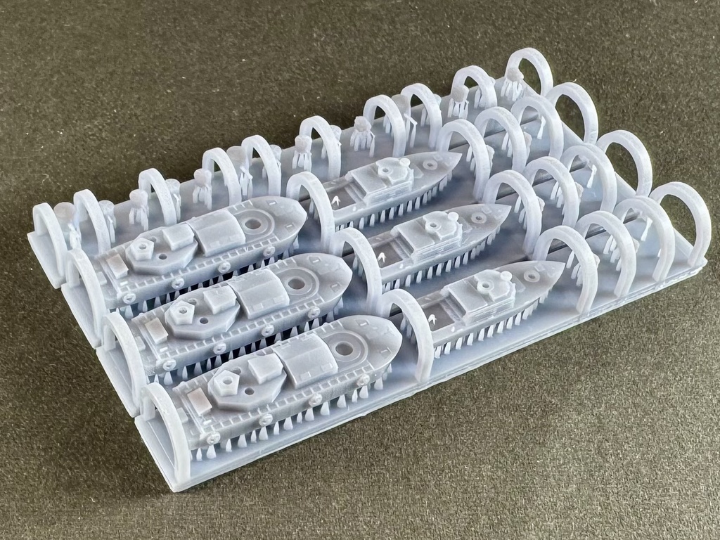 1/700 MUS SET41 現用米軍 モニター艇、ASPBセット