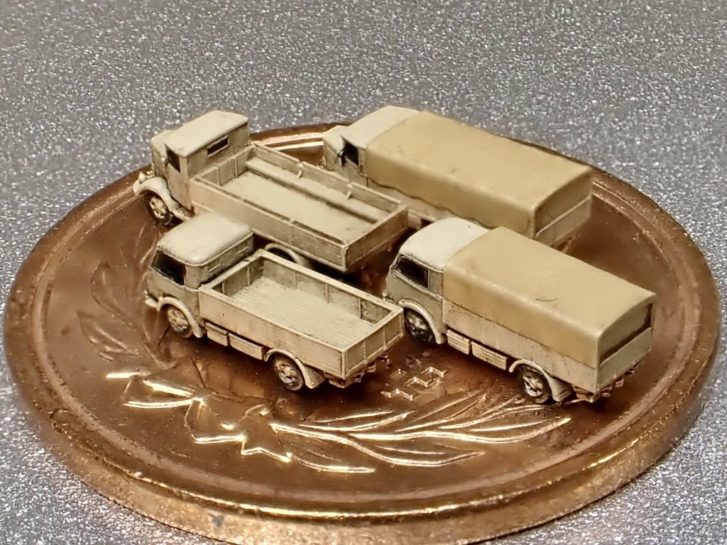 1/700 I SET4 イタリア軍 3RO&626nim トラックセット①