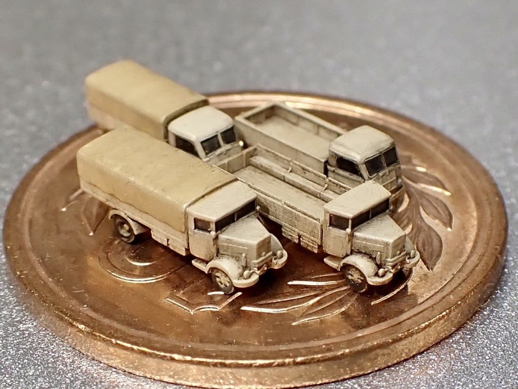 1/700 I SET4 イタリア軍 3RO&626nim トラックセット①