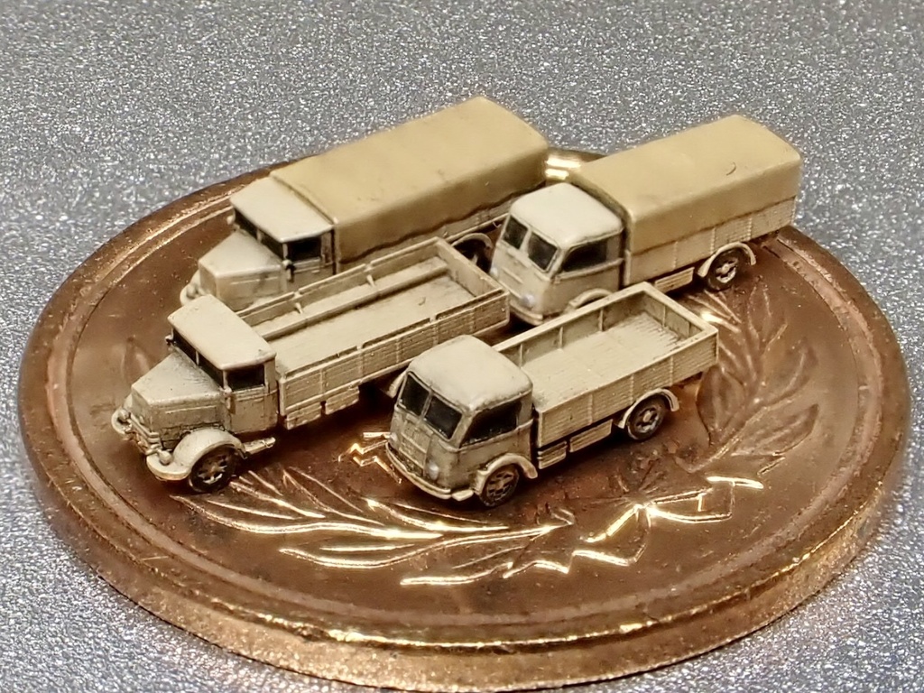 1/700　I SET4　イタリア軍　3RO&626nim トラックセット①