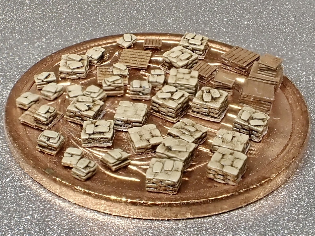 1/700 M19 集積麻袋、パレットセット