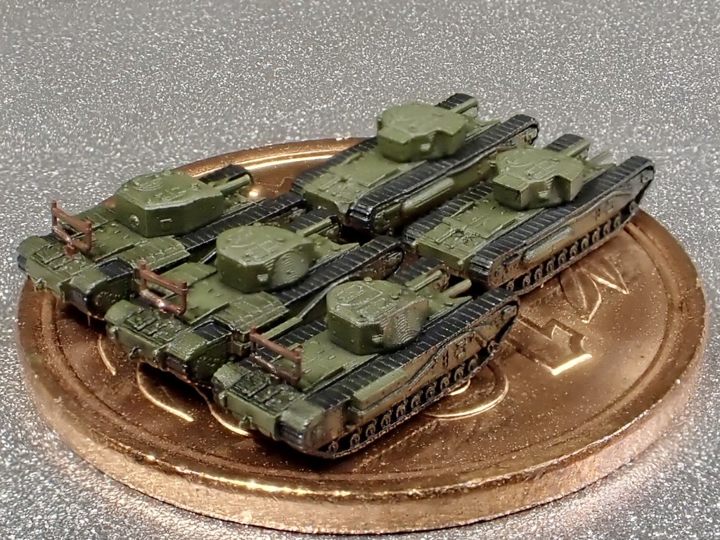 1/700 UK10 英軍 チャーチルMk.Ⅰ、Ⅱ、Ⅲ ディエップ上陸作戦セット