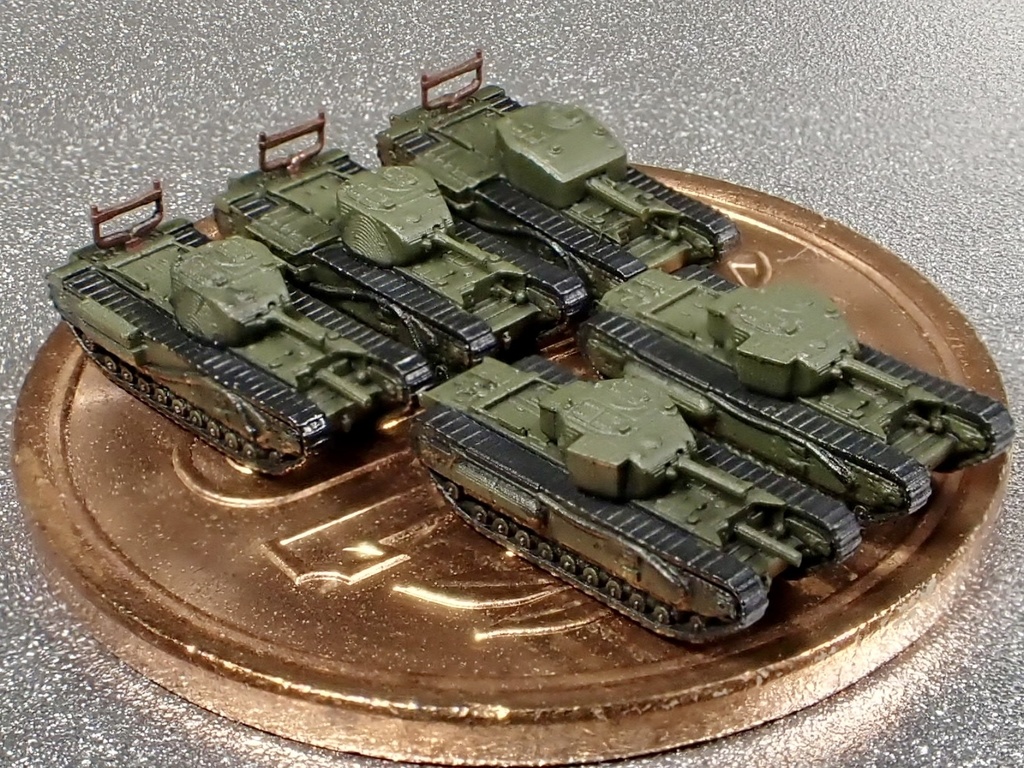 1/700 UK10 英軍 チャーチルMk.Ⅰ、Ⅱ、Ⅲ ディエップ上陸作戦セット