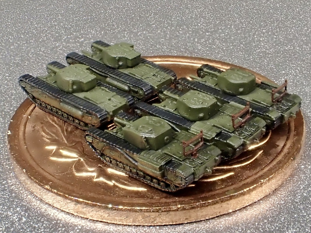 1/700 UK10 英軍 チャーチルMk.Ⅰ、Ⅱ、Ⅲ ディエップ上陸作戦セット