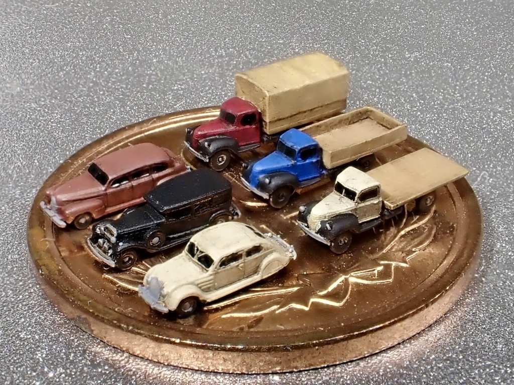 1/700 M22 WWⅡ前、中 米国民間車両セット