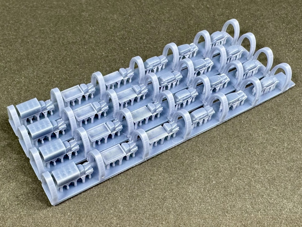 1/700 M22 WWⅡ前、中 米国民間車両セット