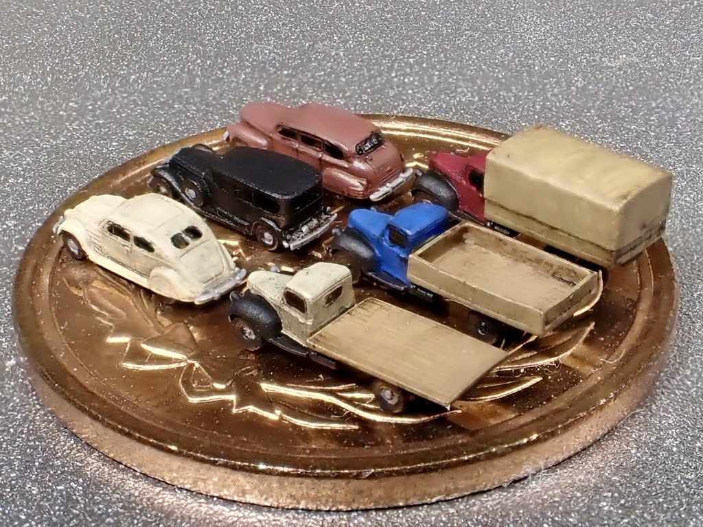 1/700 M22 WWⅡ前、中 米国民間車両セット