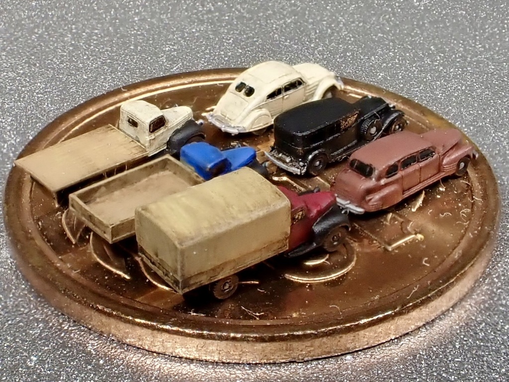 1/700 M22 WWⅡ前、中 米国民間車両セット