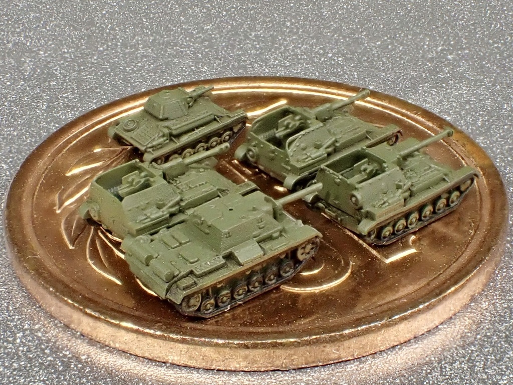 1/700 R SET9 ロシア軍 T-70,SU-76M,SU-85B,SU-76i セット