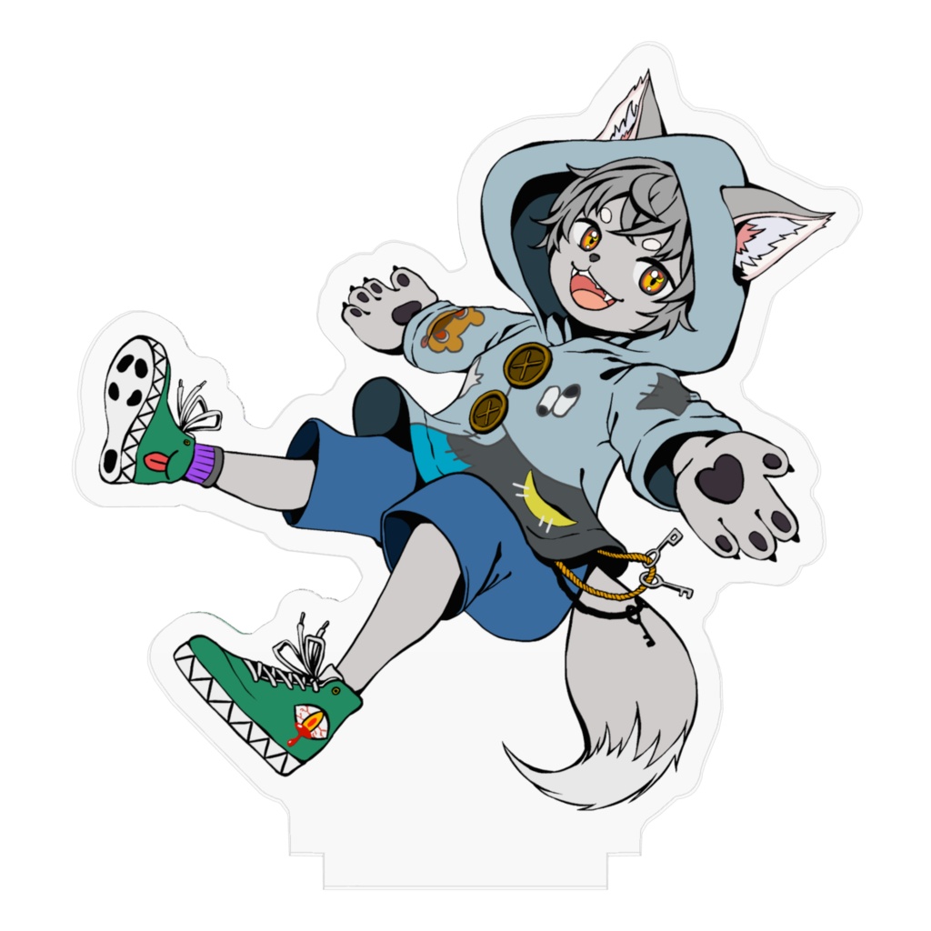 狼谷かざり新衣装記念 アクリルフィギュア