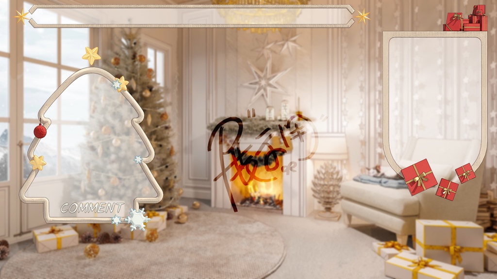 【動く配信背景】ホワイトクリスマス/white christmas/白色圣诞