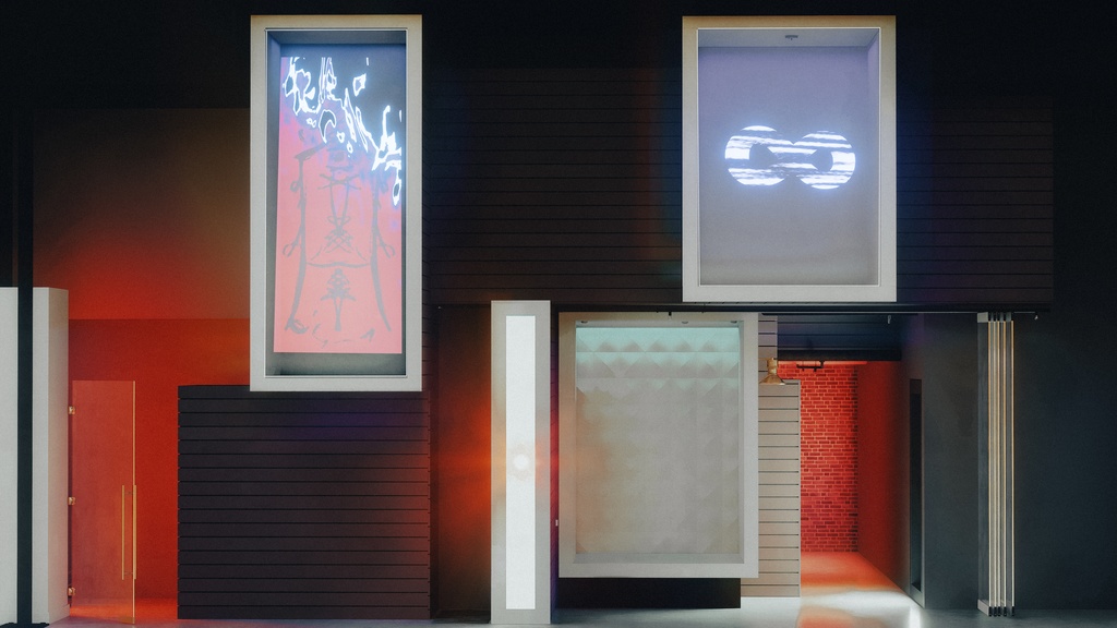  Background Images vtuber向け【Free動く配信背景】しきい値空間